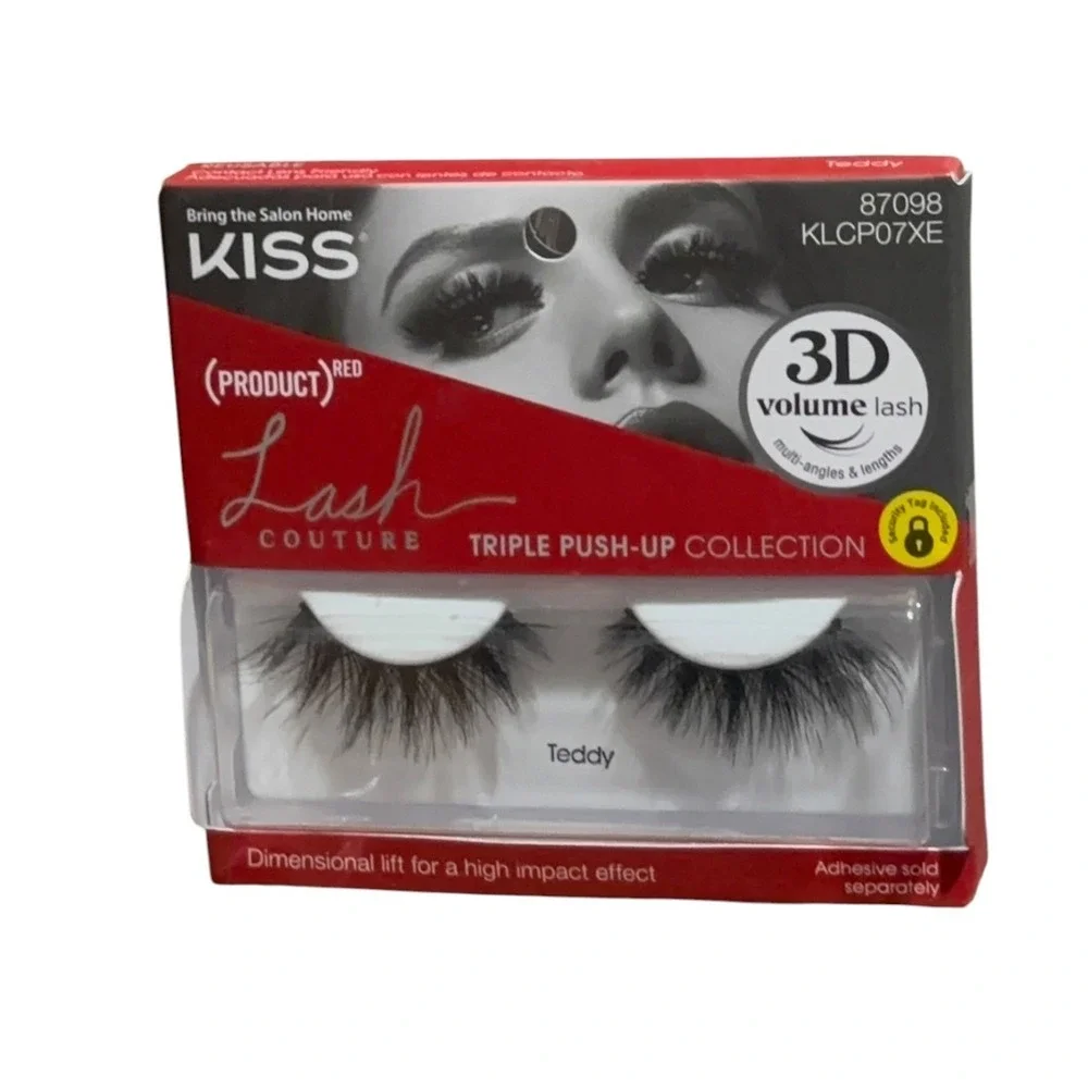 KISS Lash Couture Triple Push-Up Collection 3D Volume False Eyelashes Teddy